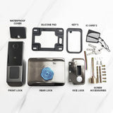 Advanced Biometric Smart Door Lock with Tuya App Control, Fingerprint Access, IC Card & Multi-Access Security System