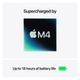 Apple MacBook Air 13.6" M4 10-core CPU, 10-core GPU 16‑core Neural Engine 24GB RAM 512GB SSD - SILVER