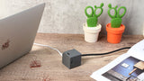 Allocacoc USB Cube Extended PD GaN 65W Charger - UK, Grey