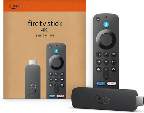Amazon Fire TV Stick 4K (2nd Gen) Streaming Media Player with Alexa Voice Remote (3rd Gen) - Black