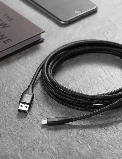 Anker Powerline II with lightning connector 3ft - Black