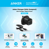 Anker 25W Compact Charger with USB-C Cable – PPS Fast Charging Wall Plug (Black)