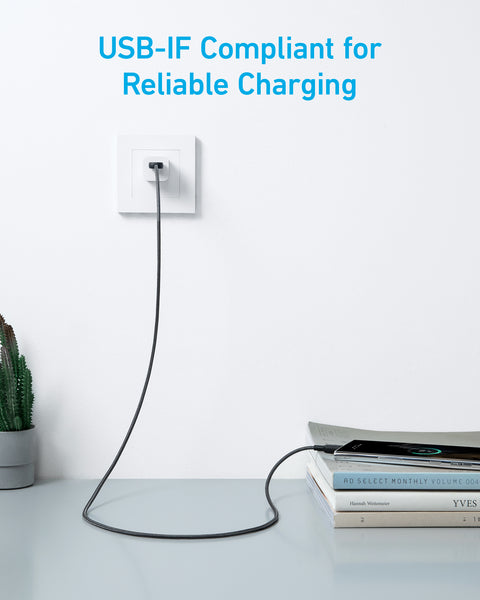 Anker 322 USB-A to USB-C Cable Braided - 0.9m/3ft