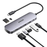 Anker 7-in-1 USB-C Hub, HDMI 4K, 85W Max Power Delivery, Multi-Port Adapter for Laptop
