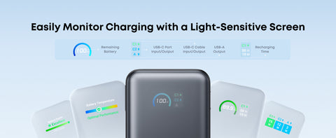 Anker Nano 10000mAh Power Bank – 45W Built‑In Retractable USB‑C Cable
