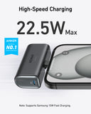 Anker Nano 5000mAh Power Bank – 22.5W Built‑In USB‑C Connector (Cable included)