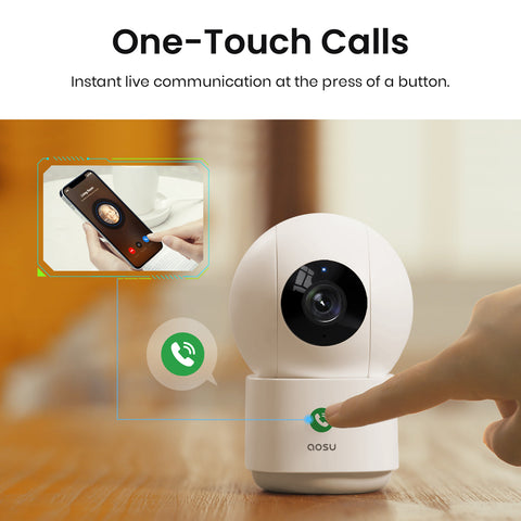 Aosu IndoorCam P1 Pro C2P - 4MP HD AI Dual-Band Wi-Fi Smart Camera