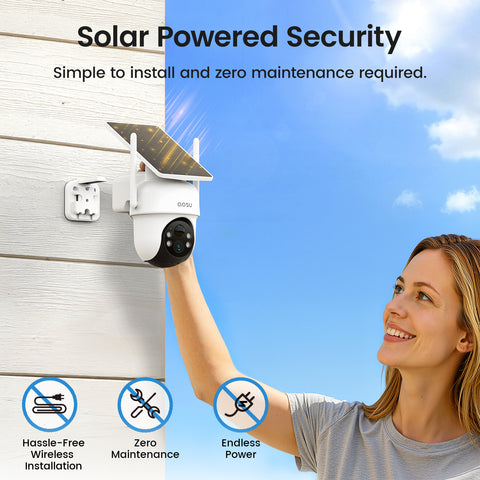 Aosu SolarCam D1 Classic Kit - 2 Solar Security Cameras 3MP AI