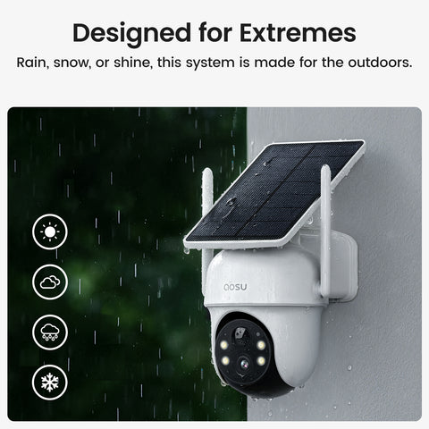 Aosu SolarCam D1 Classic Kit - 2 Solar Security Cameras 3MP AI