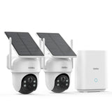 Aosu SolarCam D1 Classic Kit - 2 Solar Security Cameras 3MP AI