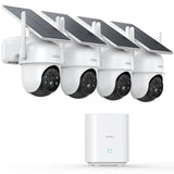 Aosu SolarCam D1 Classic Kit - 4 Solar Security Cameras 3MP