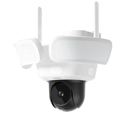 Aosu L5P, FloodlightCam Pro – 5MP Outdoor Smart Security Camera, 2600 Lux Floodlight, AI Detection, IP66