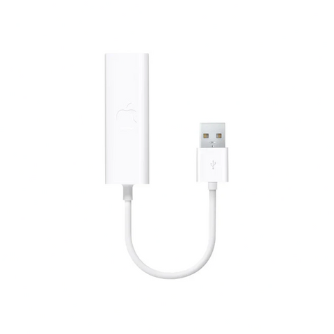 White USB adapter on a white background