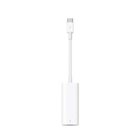 White USB-C adapter on a white background