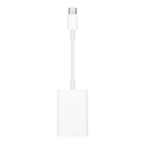 White USB-C to USB-A cable on a white background