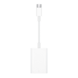 White USB-C to USB-A cable on a white background