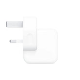 White power adapter on a white background