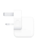 White power adapter on a white background