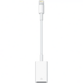 White Apple adapter on a white background