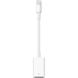 White Apple adapter on a white background