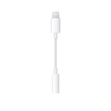 White lightning cable on a white background