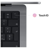 آبل ماك بوك برو 14.2 بوصة M2 Max – معالج CPU 12 نواة، وحدة GPU 38 نواة، ذاكرة RAM 64 جيجابايت، 2 تيرابايت SSD، لوحة مفاتيح عربي/إنجليزي، لون رمادي فضائي