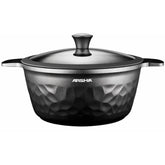 Arshia CO110-3154, 28cm Cast Iron Casserole with Lid
