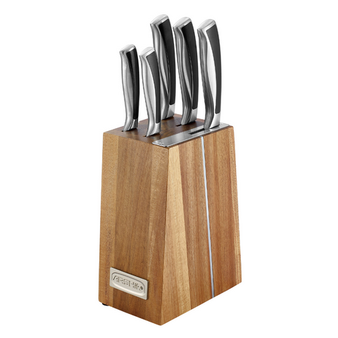 Arshia KS270-3548, 6-Piece Knife Set With Wooden Block