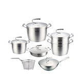 Arshia SS612-3001, 12-Piece Stainless Steel Cookware Set