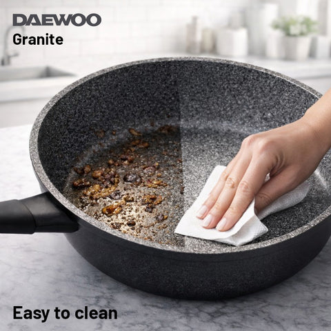 Daewoo 26cm Granite Frying Pan - DASFP26 (2-Year Warranty)