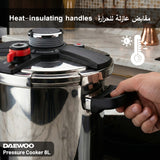 Daewoo 3-In-1 Stainless Steel Pressure Cooker 8L - 3 PSI Settings