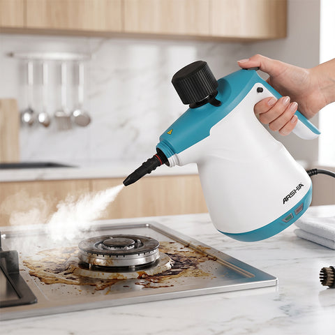 Arshia 6-in-1 Handheld Steam Cleaner Multifunctional Cleaning Machine, Quickly and Efficiently Completes Cleaning Tasks for Cleaning