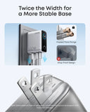 Anker 100W 3-Port USB-C Charger with Smart Display & USB-C Cable - Silver