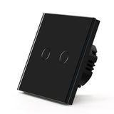 Gopeta, 2-Gang Smart Wi-Fi Touch Switch 600W with Glass Panel