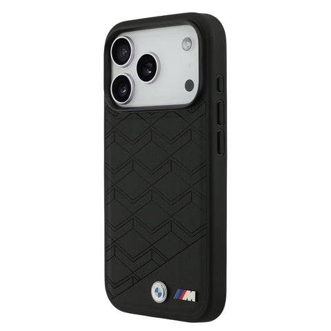 BMW, MagSafe PU Seat-Shaped Leather Case with Metal Logos, iPhone 17 Pro