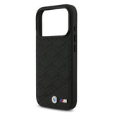 BMW, MagSafe PU Seat-Shaped Leather Case with Metal Logos, iPhone 17 Pro