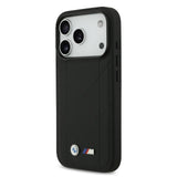 BMW, MagSafe PU Quilted Leather Case with Metal Logos, iPhone 17 Pro