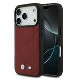 BMW, MagSafe PU Quilted Leather Case with Metal Logos, iPhone 17 Pro