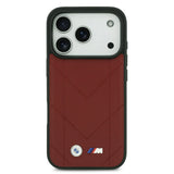 BMW, MagSafe PU Quilted Leather Case with Metal Logos, iPhone 17 Pro