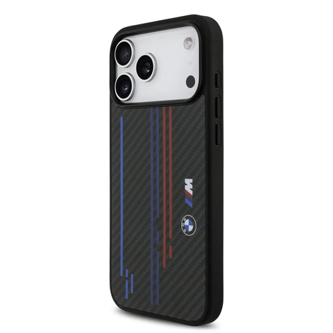 BMW, MagSafe Kevlar Case with Printed Tricolor & Metal Logos, iPhone 17 Pro Max