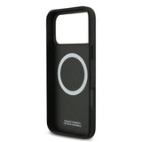 BMW, PU Leather Case with Perforated Stripes & Metal Logos, iPhone 17 Pro Max