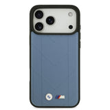 BMW, MagSafe PU Quilted Leather Case with Metal Logos, iPhone 17 Pro Max