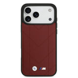 BMW, MagSafe PU Quilted Leather Case with Metal Logos, iPhone 17 Pro Max