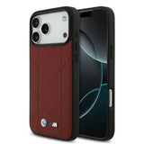 BMW, MagSafe PU Quilted Leather Case with Metal Logos, iPhone 17 Pro Max