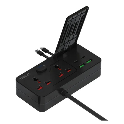 BSON Multi-Power Socket - 8-Port Fast Charging with Mobile Stand