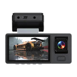 BSON Tri-Vision Dash Cam - 3-Channel with Night Vision & Built-In WiFi