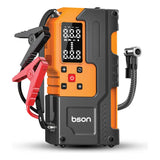BSON Turbo Jump Starter with Air Inflator - 6-in-1 Emergency Kit