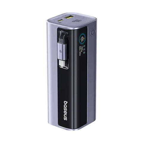 Baseus EnerGeek GR11 Power Bank with Retractable Cable 10000mAh 100W - Grey