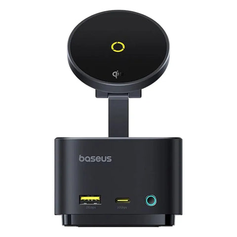 Baseus Mag Pro II 7-in-1 HUB Magnetic Wireless Charging 15W - Black