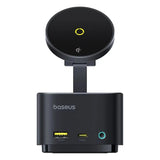 Baseus Mag Pro II 7-in-1 HUB Magnetic Wireless Charging 15W - Black